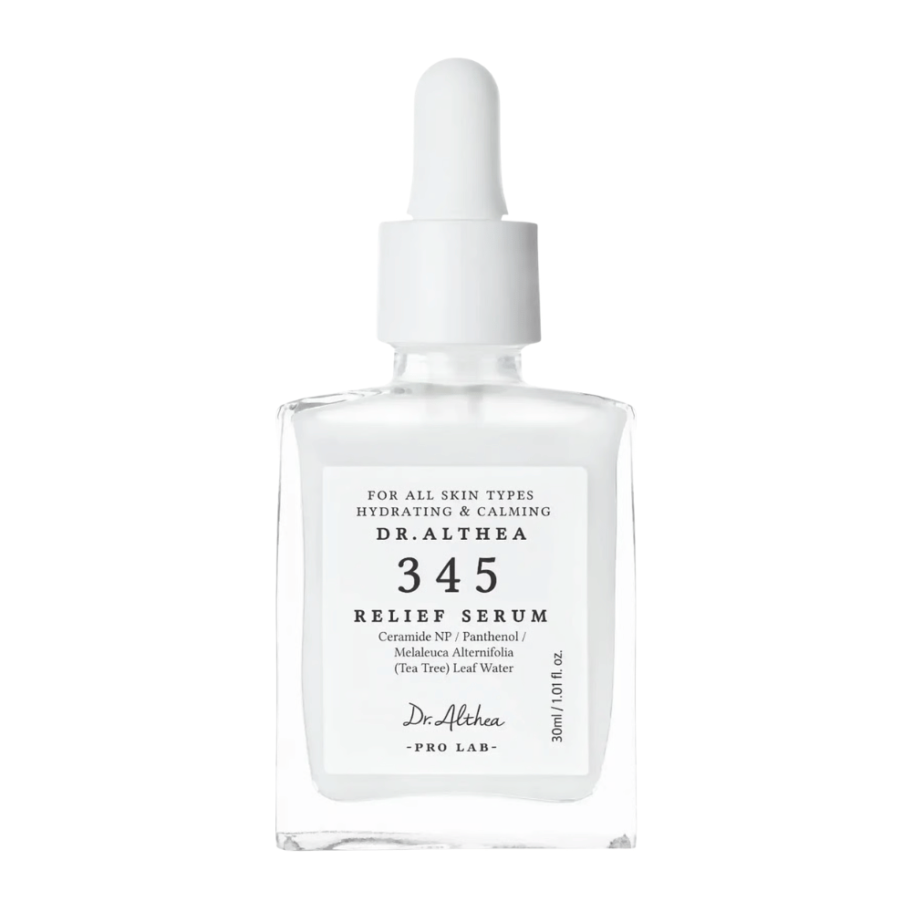 Dr. Althea 345 Relief Serum 30 ml – beroligende ansiktsserum for sensitiv hud med ceramider, panthenol og fuktighetsgivende ingredienser.