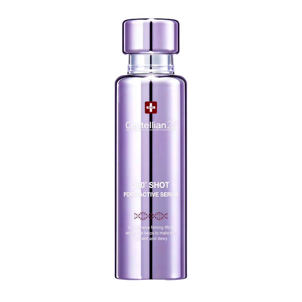 Centellian24 360º Shot PDRN Active Serum – koreansk PDRN-serum i lilla flaske for økt elastisitet, dyp fuktighet og fastere, mer spenstig hud.