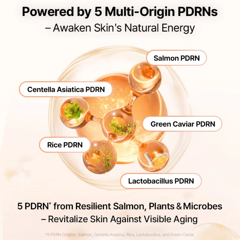 COSRX 5 PDRN B5 Vital Soothing Toner med multi-opprinnelse PDRN fra laks, centella, ris, lactobacillus og grønn kaviar