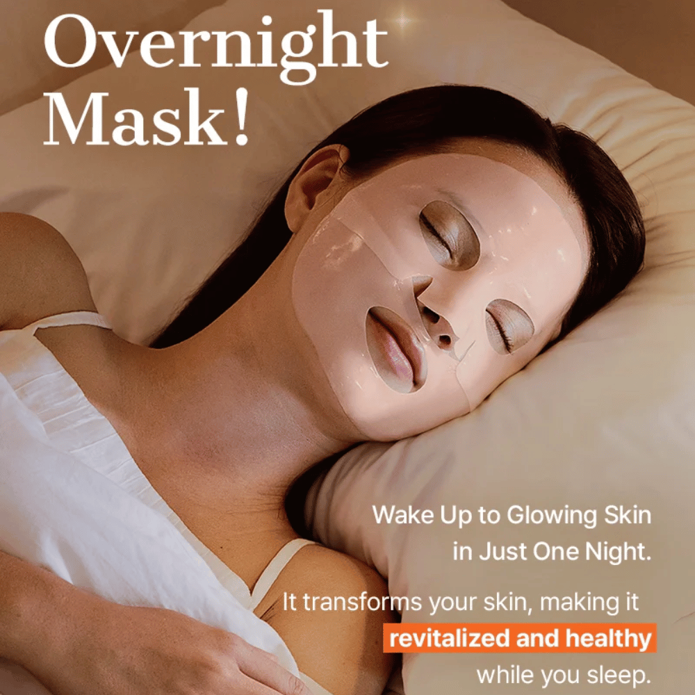 COSRX 5 PDRN Hyaluronic Acid Vital Hydrating Hydrogel Mask som overnight mask for intensiv fuktighet, hudfornyelse og glød over natten