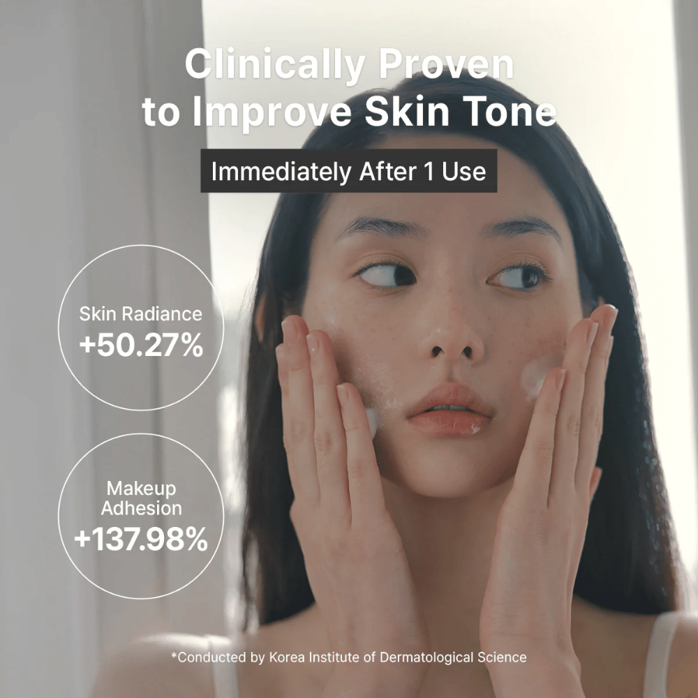 Bilde – resultater / kliniske claims (viktig for konvertering)
Dr. Althea ABC Glow Whipped Serum som forbedrer hudtonen, øker gløden og gir bedre feste for sminke allerede etter første bruk.
