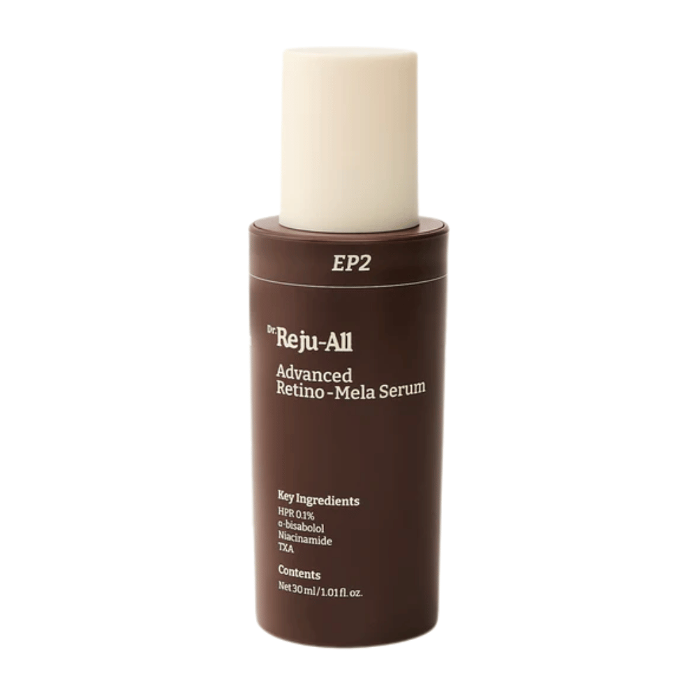 Dr. Reju-All Advanced Retino-Mela Serum EP2 – koreansk serum med HPR, traneksamsyre og niacinamid for pigmentering, ujevn hudtone og forbedret hudstruktur.