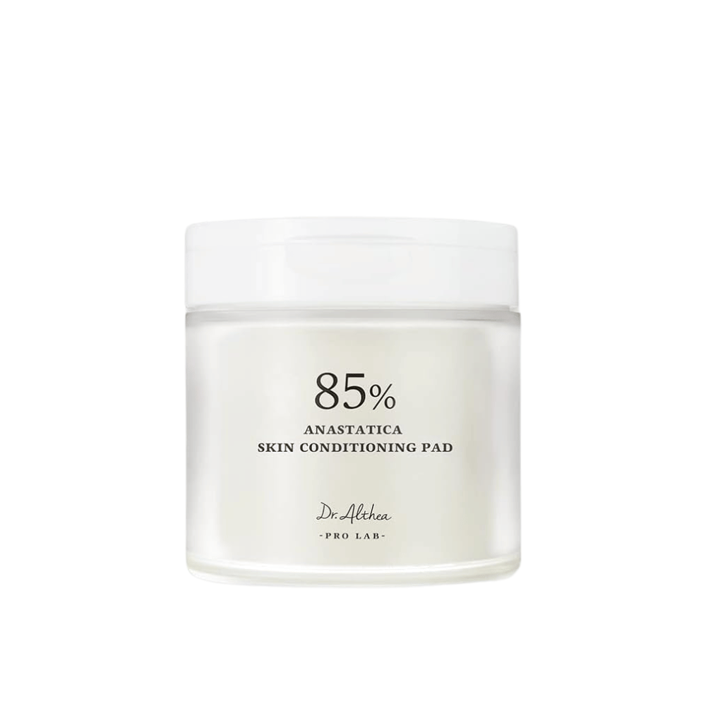 Dr. Althea 85% Anastatica Skin Conditioning Pad – veganske fuktgivende toner pads med 85 % Anastatica-ekstrakt for sensitiv og tørr hud.