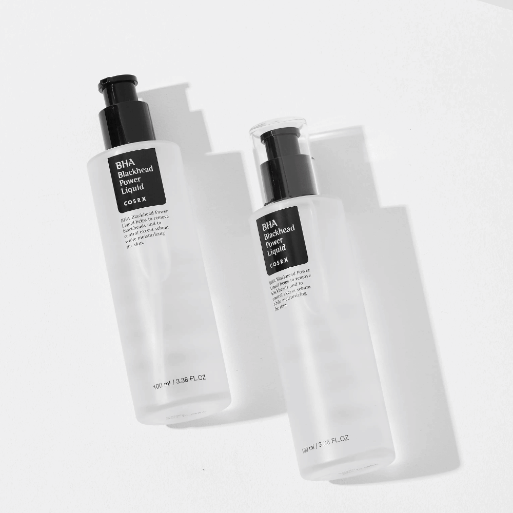 COSRX BHA Blackhead Power Liquid eksfoliering – effektiv behandling mot sorte hudormer og tette porer for fet og kombinert hud.