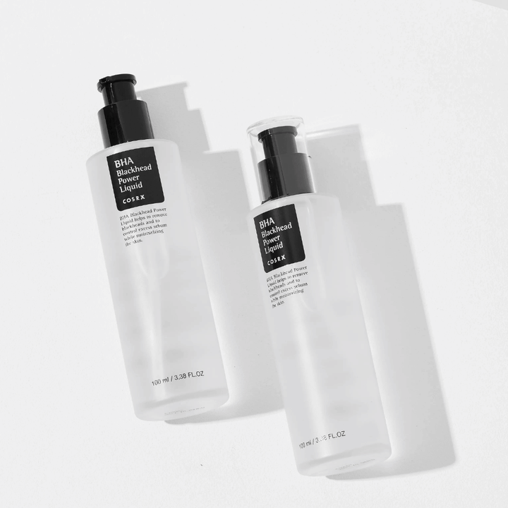 COSRX BHA Blackhead Power Liquid eksfoliering – effektiv behandling mot sorte hudormer og tette porer for fet og kombinert hud.