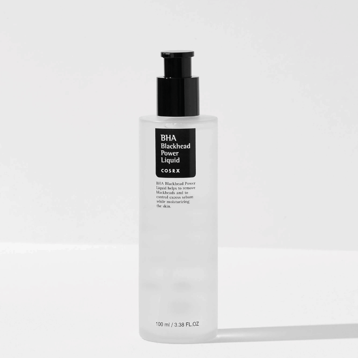 COSRX BHA Blackhead Power Liquid 100 ml – kjemisk peeling med salisylsyre (BHA) for å redusere hudormer og rense porer i dybden.
