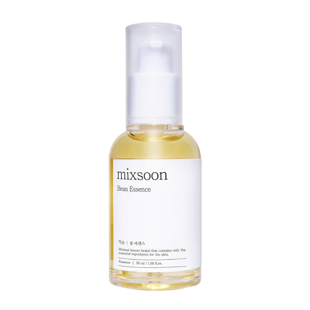 mixsoon Bean Essence-flaske mot hvit bakgrunn.