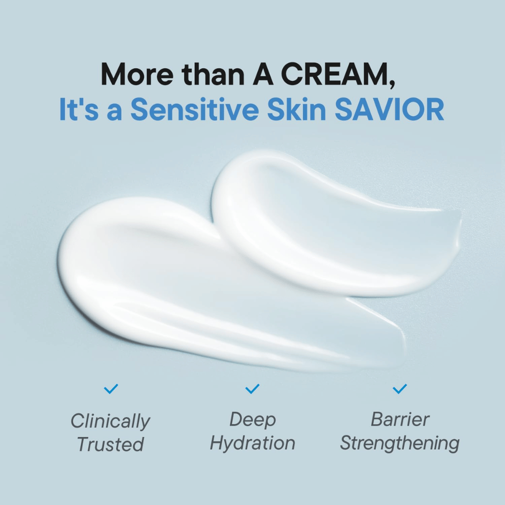 iUNIK Beta-Glucan 3X Barrier Cream med klinisk testet formel for intensiv fuktighet og barrierestyrkende hudpleie