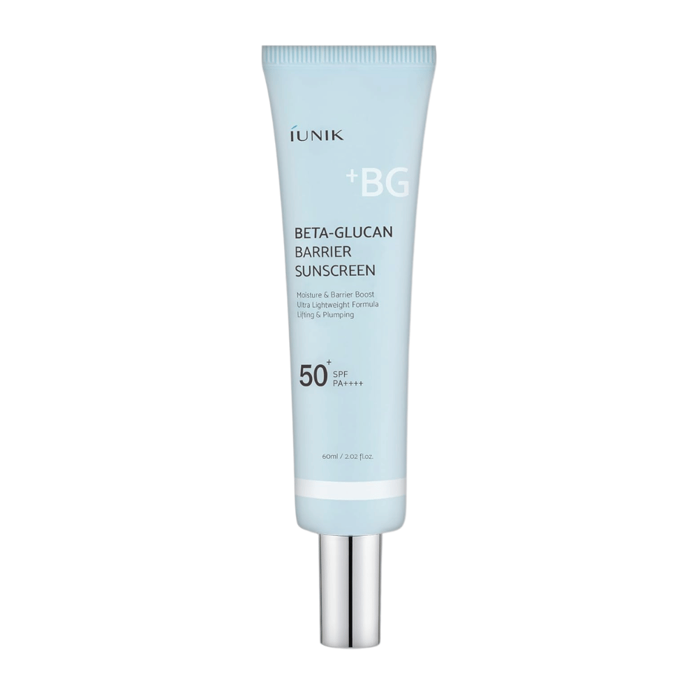 iUNIK Beta-Glucan Barrier Sunscreen SPF50+ PA++++ fuktgivende ansiktssolkrem med usynlig finish produktbilde