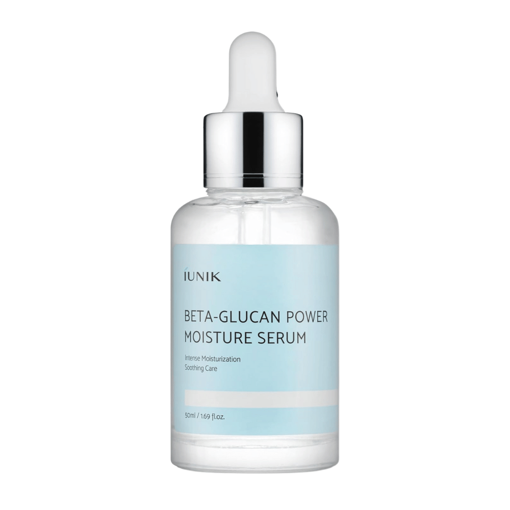 iUNIK Beta-Glucan Power Moisture Serum 50 ml – fuktighetsgivende ansiktsserum med beta-glukan for sensitiv og tørr hud
