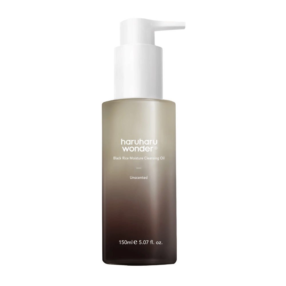 Haruharu Wonder Black Rice Moisture Cleansing Oil Unscented 150 ml – mild oljerensing med svart ris som fukter og renser huden i dybden.