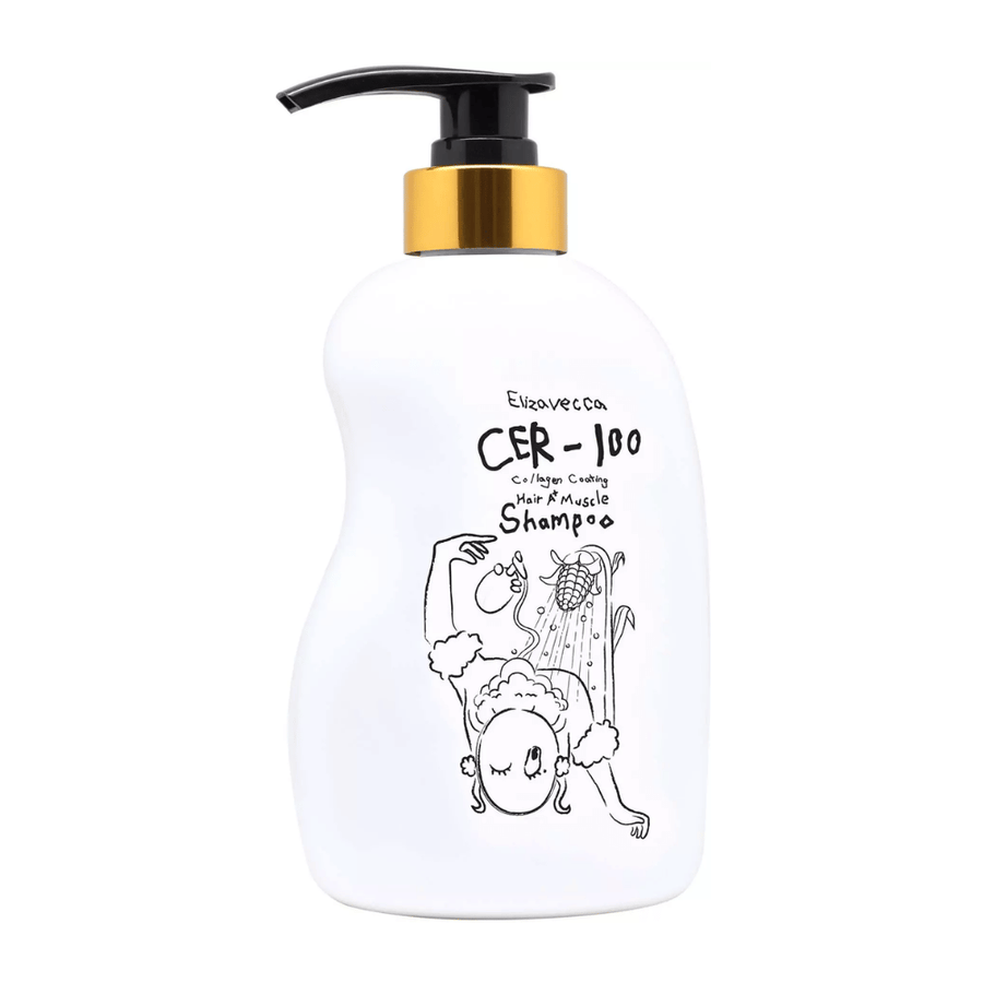 Elizavecca CER-100 Collagen Coating Hair A+ Muscle Shampoo – koreansk kollagen sjampo som styrker håret og gir glans