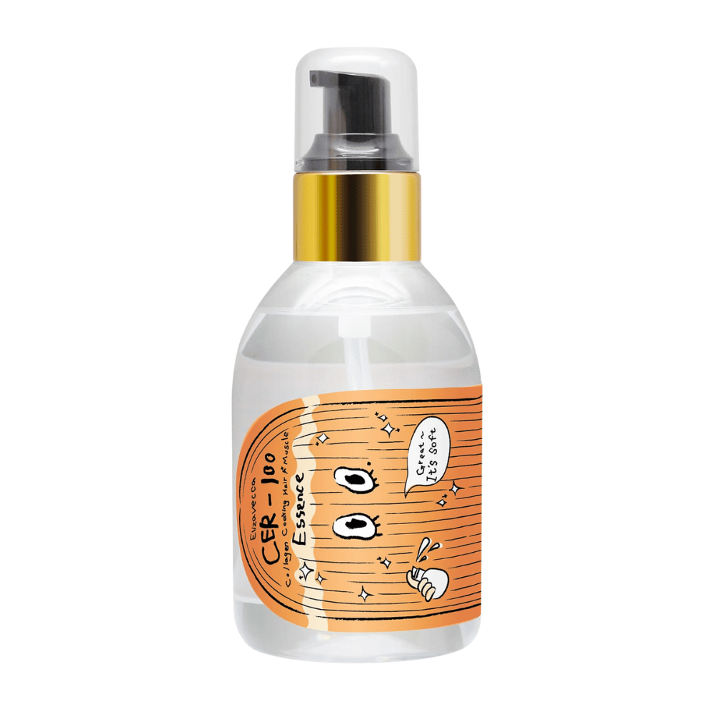 Enkelt produktbilde av Elizavecca CER-100 Collagen Coating Hair A+ Muscle Essence mot lys bakgrunn.