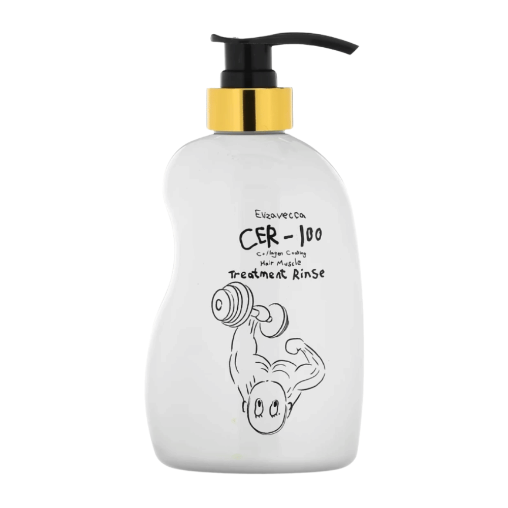 Elizavecca CER-100 Collagen Coating Hair Muscle Treatment Rinse – koreansk balsam som styrker, mykgjør og gir glans