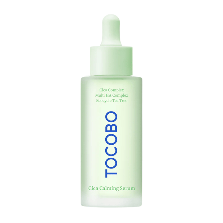 Produktbilde av TOCOBO Cica Calming Serum, vegansk koreansk ansiktsserum med cica-kompleks og hyaluronsyre for rolig, fuktet og balansert hud.