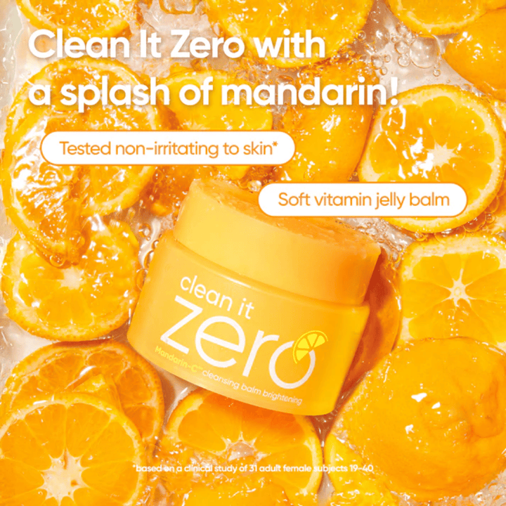 Banila Co Clean It Zero Brightening cleansing balm med myk jelly-tekstur som fukter og rengjør huden i dybden med en frisk følelse