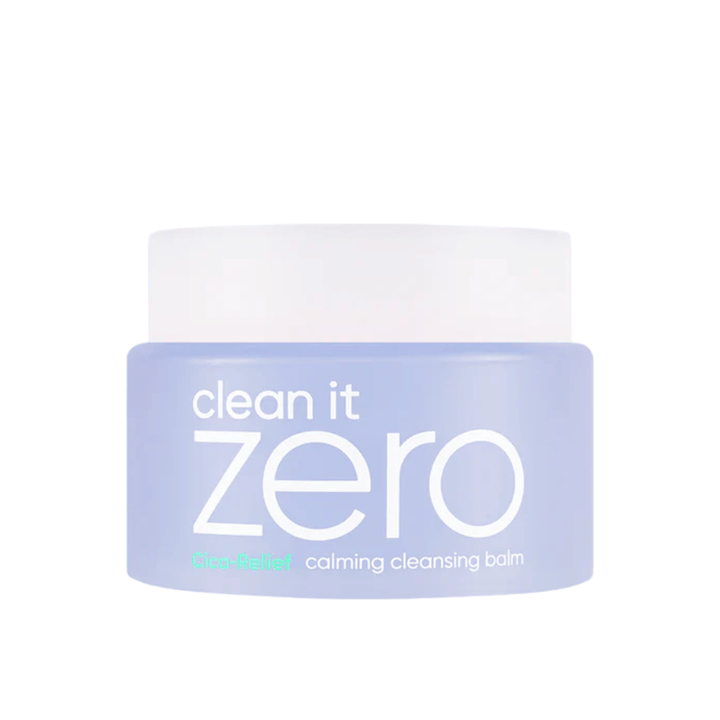 Clean It Zero Cica-Relief Calming Cleansing Balm i originalemballasje, mild rensebalm med CICA som beroliger huden og fjerner sminke uten å tørke ut.