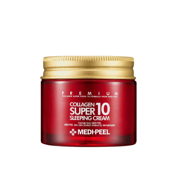 MEDI-PEEL Collagen Super 10 Sleeping Cream – koreansk sleeping cream med kollagen for tørr, moden og trøtt hud.