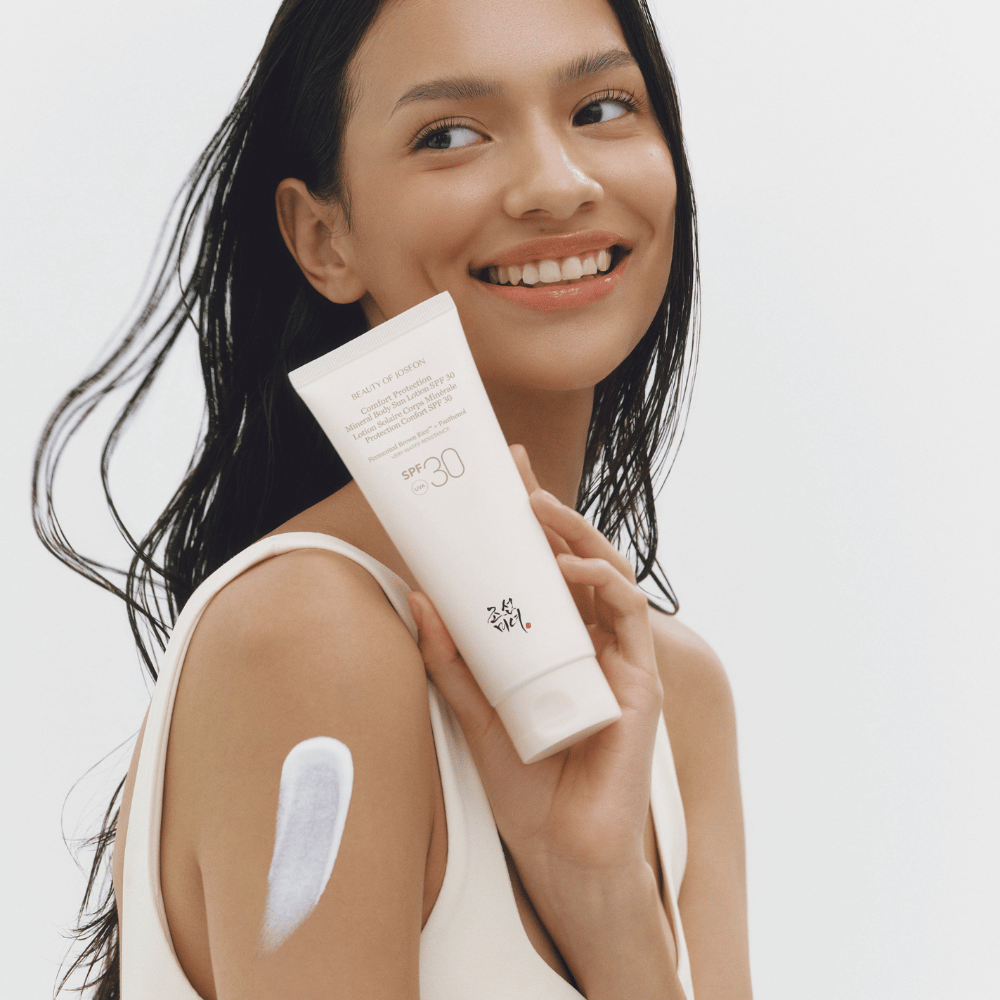Beauty of Joseon Comfort Protection Mineral Body Sun Lotion SPF30 for solbeskyttelse på kroppen