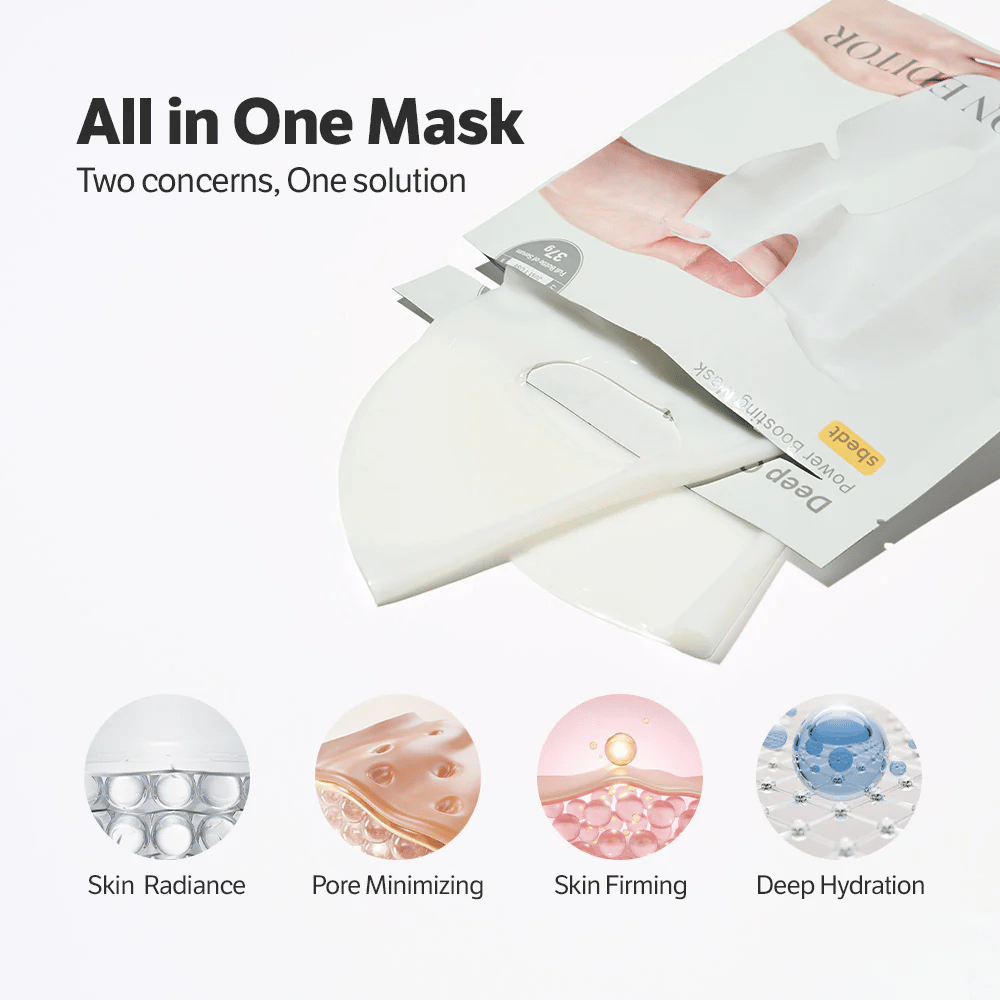 Sungboon Editor Deep Collagen Power Boosting Mask – all-in-one Sheet mask som gir glød, minimerer porer, strammer opp huden og fukter i dybden.