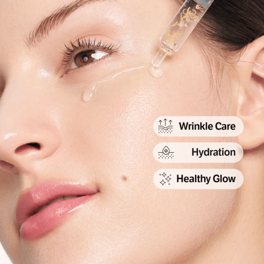 SUNGBOON EDITOR Deep Collagen Silk Peptide Intensive Ampoule – lett serum som absorberes raskt og hjelper til med å fukte huden samt gi en jevnere og mer strålende hudtone.