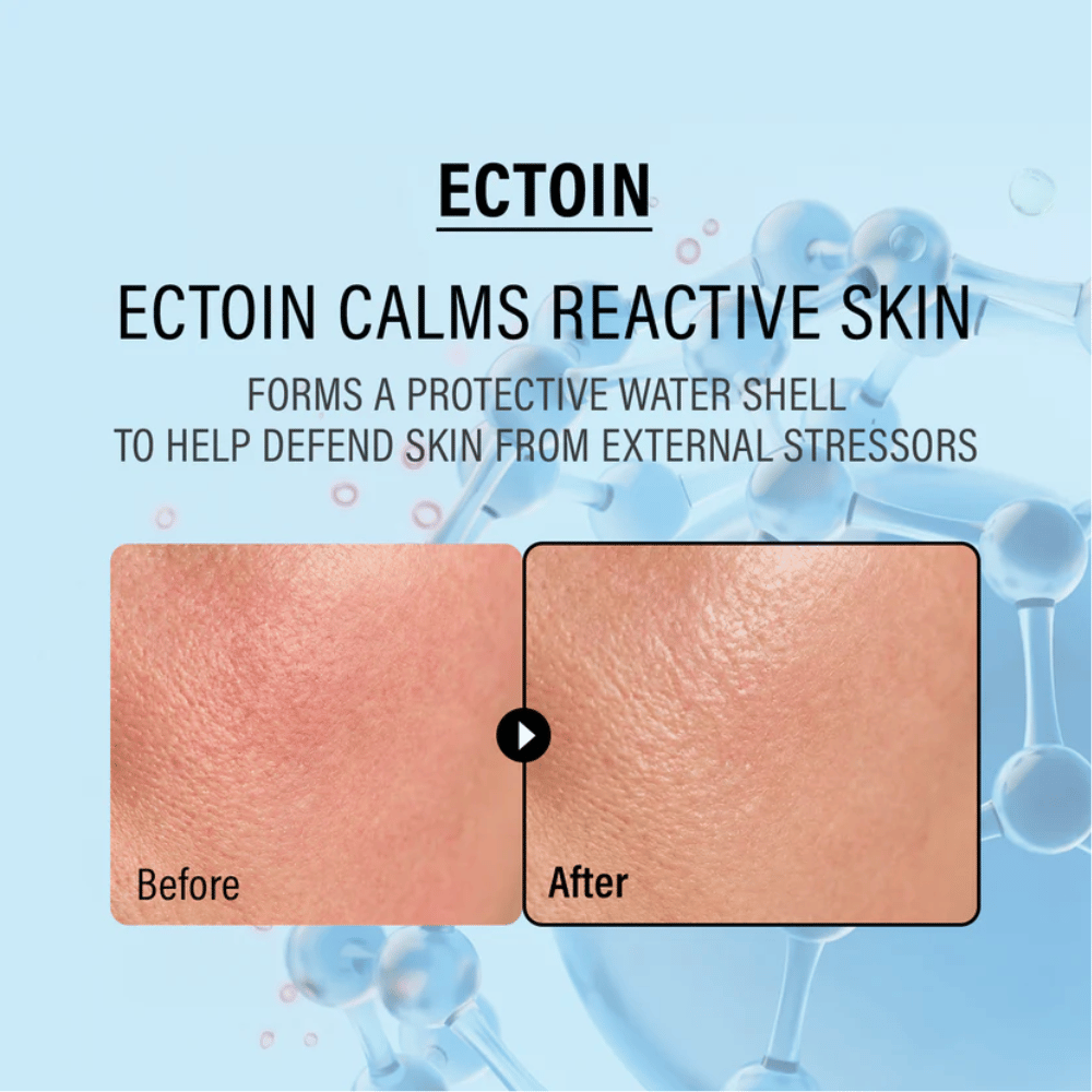 EPII Double Up Cream med ectoin som beroliger sensitiv hud, beskytter mot ytre påkjenninger og styrker hudens naturlige barriere.