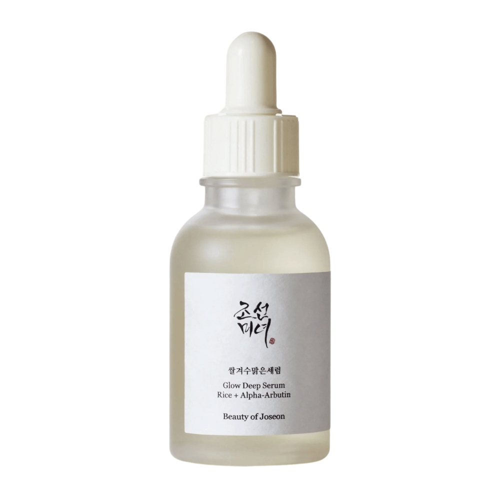 Beauty of Joseon Glow Deep Serum Rice + Alpha-Arbutin i pipetteflaske – koreansk serum som lysner, jevner ut hudtonen og gir naturlig glød.