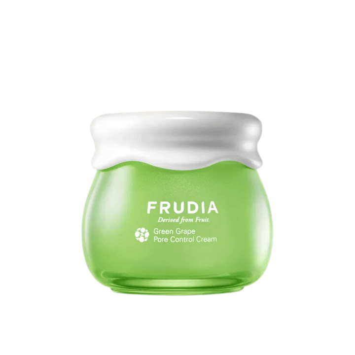 FRUDIA Green Grape Pore Control Cream – porereduserende ansiktskrem med grønn drueekstrakt for fet og kombinert hud.