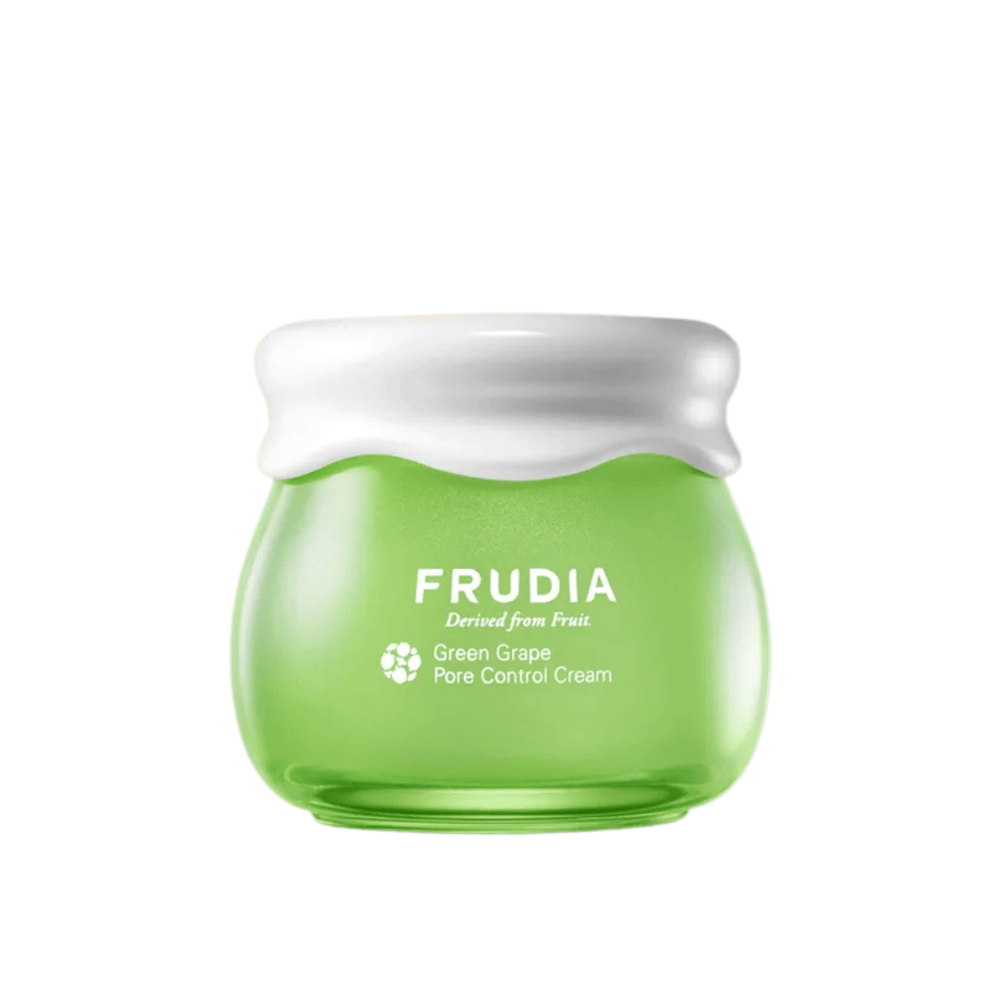 FRUDIA Green Grape Pore Control Cream – porereduserende ansiktskrem med grønn drueekstrakt for fet og kombinert hud.