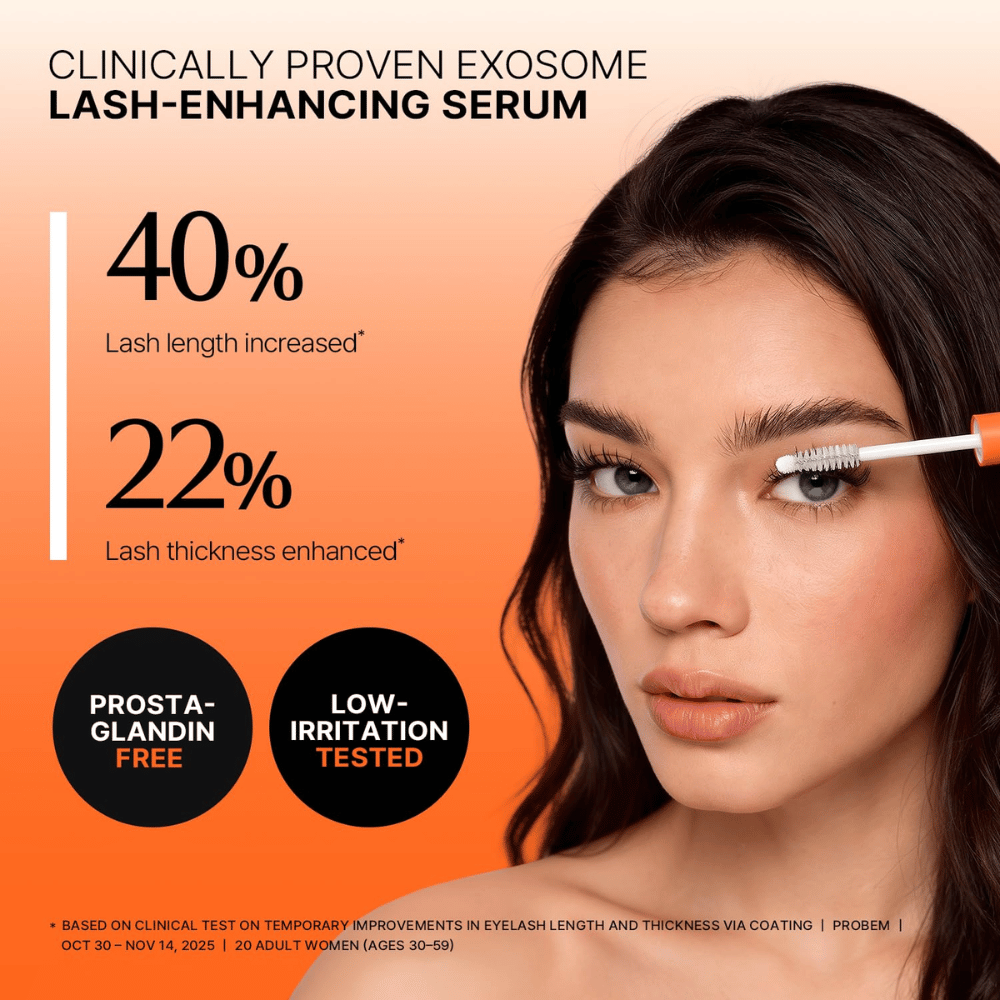 LILYEVE Grow Turn Exosome Dual Lash Serum – klinisk testet øyevippeserum for lengre og fyldigere vipper.