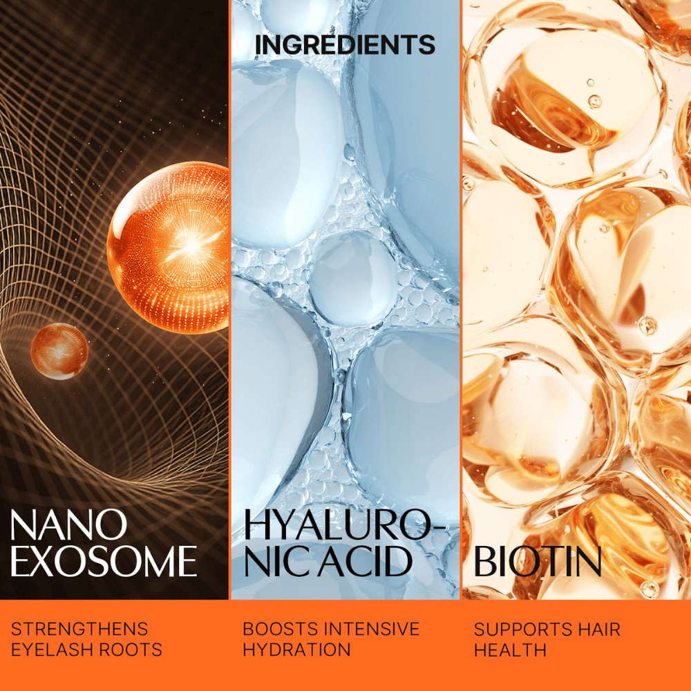LILYEVE Grow Turn Exosome Dual Lash Serum med nano-eksosomer, hyaluronsyre og biotin for pleie av øyevippene.