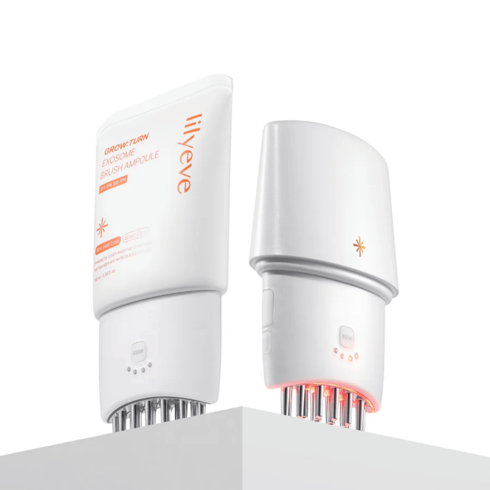 3. Lilyeve GrowTurn Pro – hodebunnsenhet sammen med GrowTurn Exosome Brush Ampoule