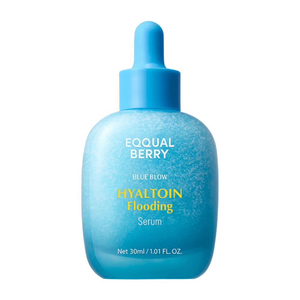 EQUAL BERRY Blue Blow Hyaltoin Flooding Serum 30 ml – produktbilde på fuktighetsgivende K-beauty serum mot tørr hud
