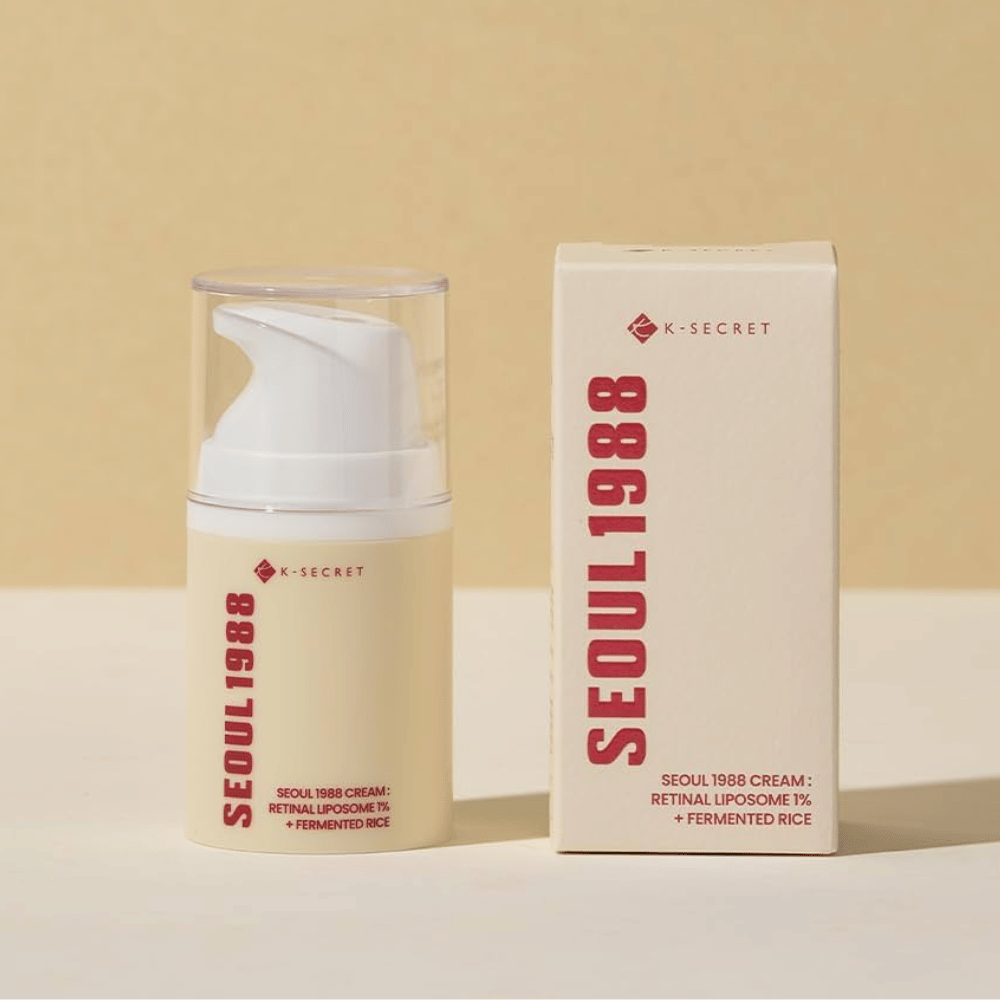 Produktbilde med emballasje for SEOUL 1988 Cream : Retinal Liposome 1% + Fermented Rice 50ml
