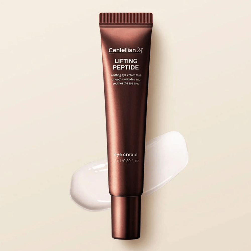 Centellian24 Lifting Peptide Eye Cream Øyekrem – koreansk Øyekrem med peptider som hjelper til med å fukte huden rundt øynene og redusere synligheten av fine linjer og rynker.
