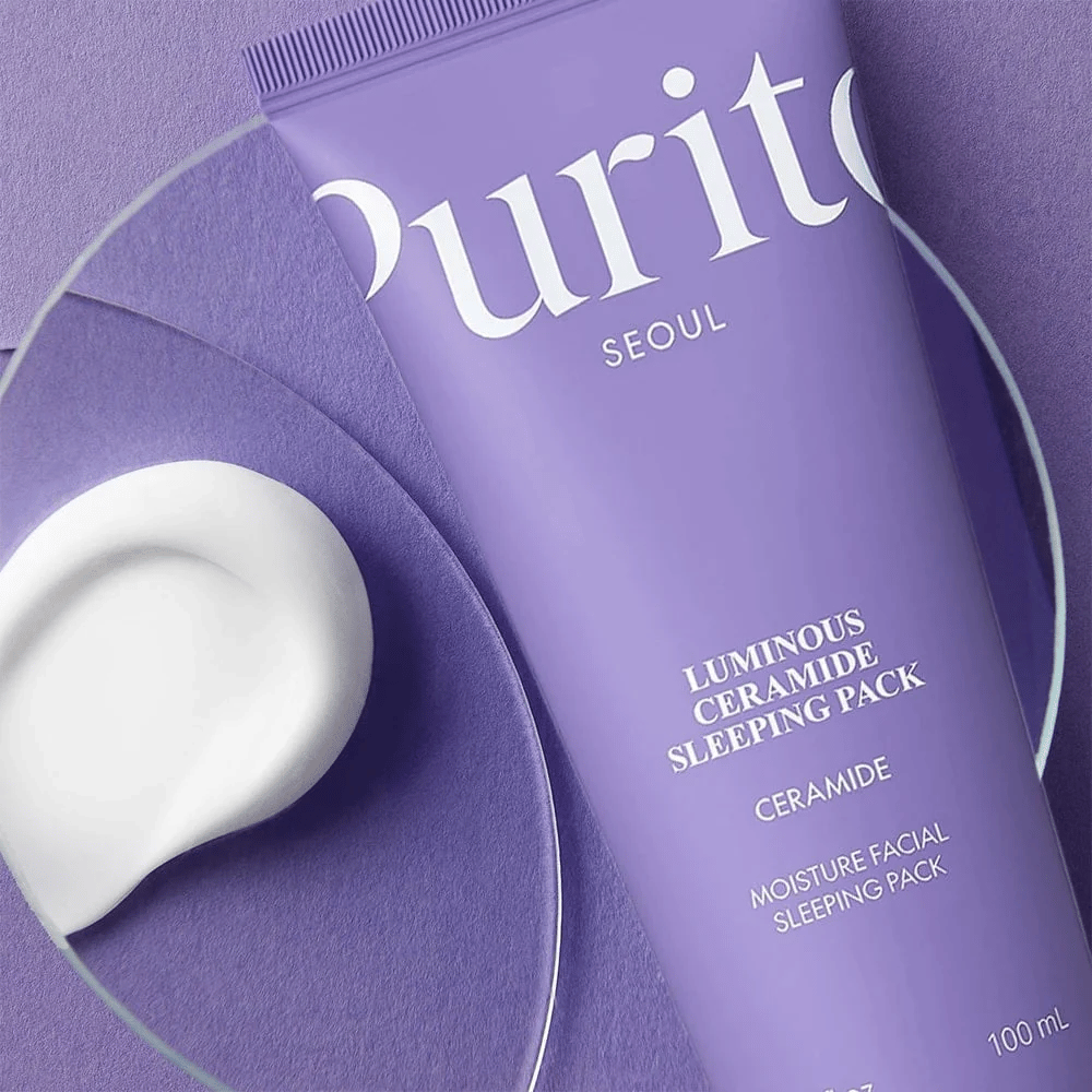 Purito Luminous Ceramide Sleeping Pack 100 ml – ceramide sleeping pack med kremet tekstur for tørr og fuktfattig hud