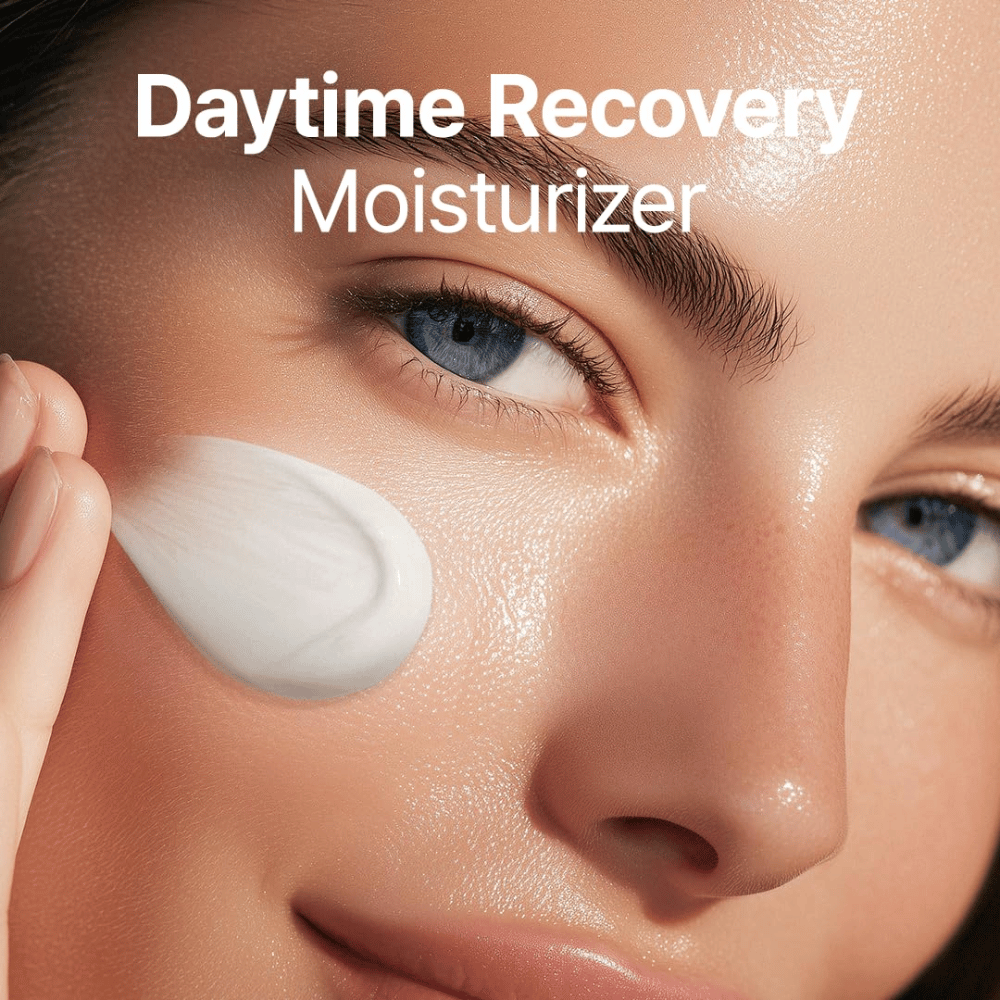 Purito Luminous Ceramide Moisturizer påføring – ceramidkrem som hjelper til med å fukte huden på dypet, berolige tørr hud og forbedre hudens elastisitet.