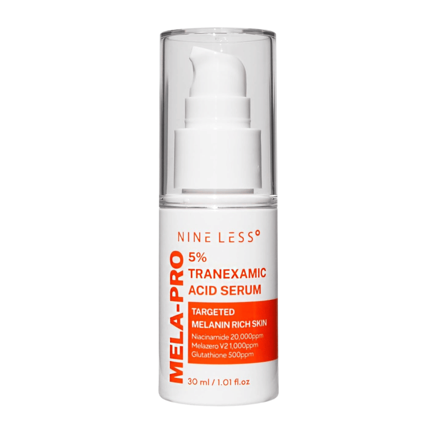 NINE LESS MELA-PRO 5% Tranexamic Acid Serum 30 ml, koreansk serum mot pigmentflekker og ujevn hudtone.
