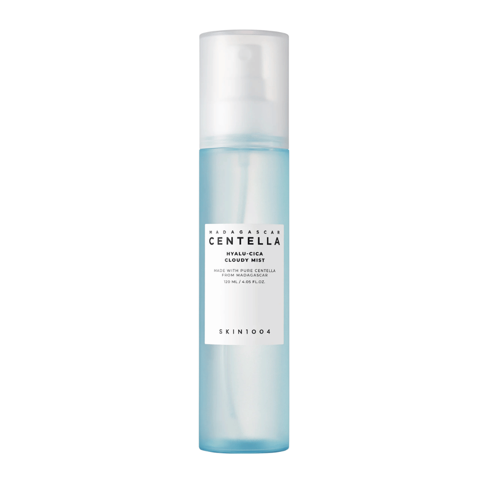 SKIN1004 Madagascar Centella Hyalu-Cica Cloudy Mist 120 ml – fuktighetsgivende ansiktsspray med hyaluronsyre og centella asiatica