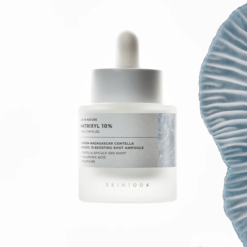 SKIN1004 Madagascar Centella Matrixyl 10 Boosting Shot Ampoule – koreansk serum med 10 % Matrixyl og centella asiatica for fastere hud, forbedret elastisitet og intensiv fuktighet.