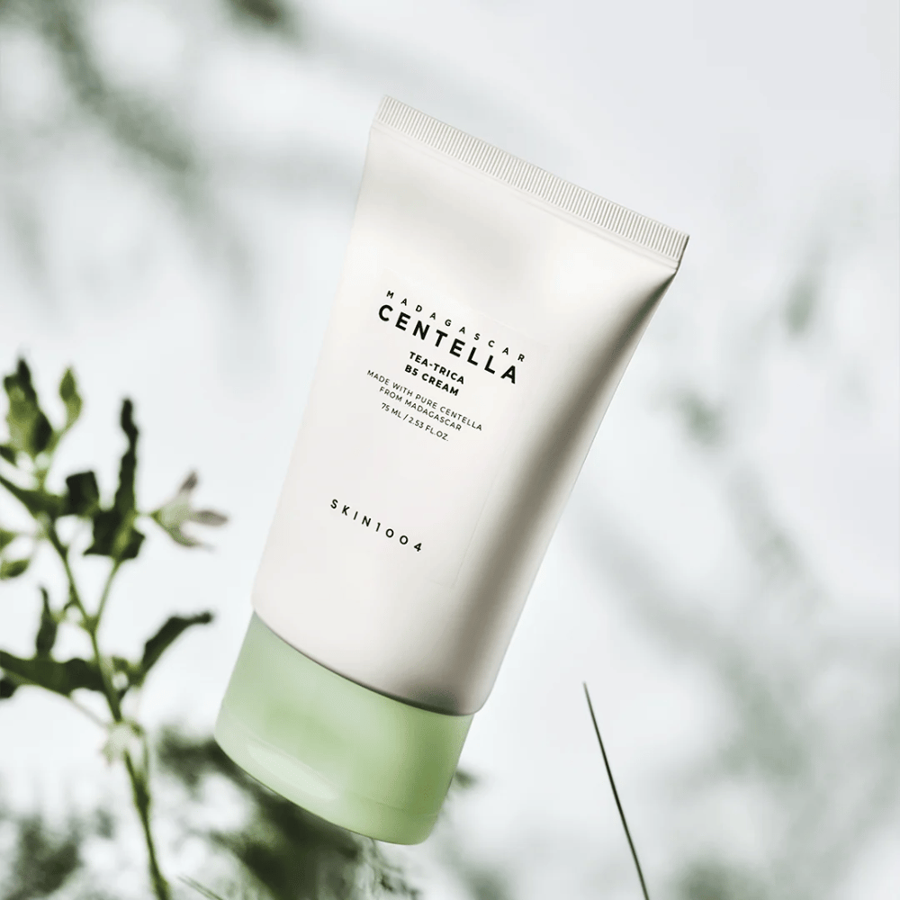 SKIN1004 Madagascar Centella Tea-Trica B5 Cream ansiktskrem med centella asiatica og panthenol som roer irritert hud og styrker hudbarrieren
