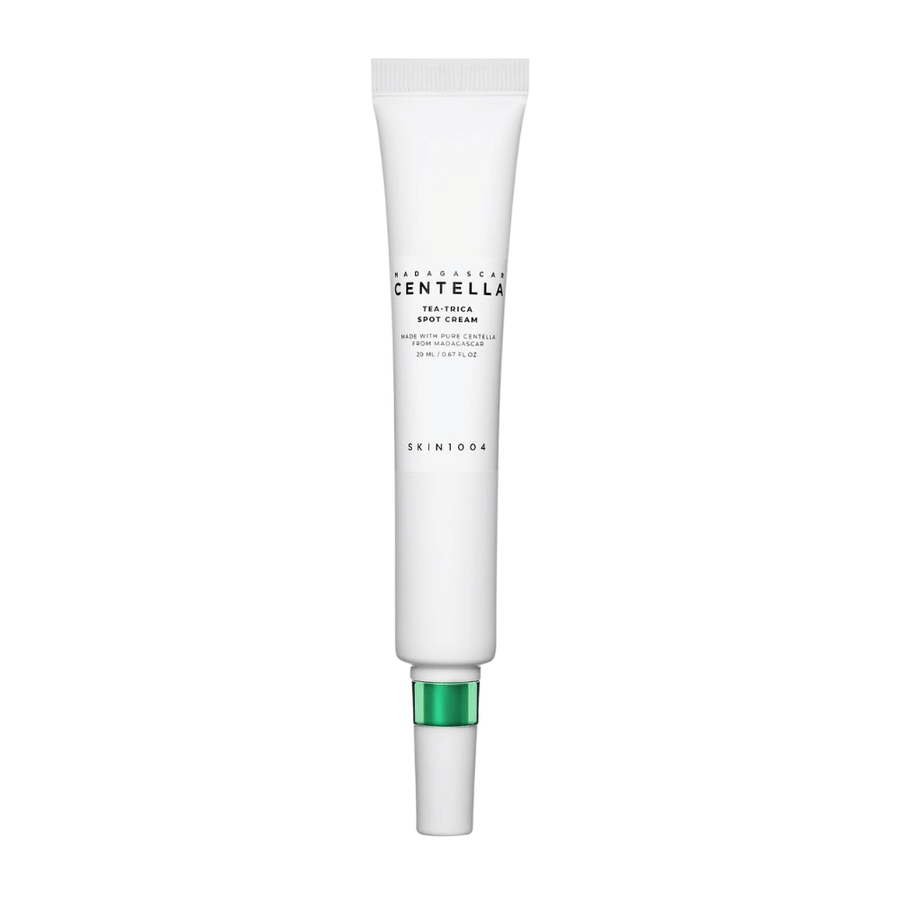 SKIN1004 Madagascar Centella Tea-Trica Spot Cream 20 ml – koreansk spot treatment med centella og tea tree for akne, rødhet og uren hud.