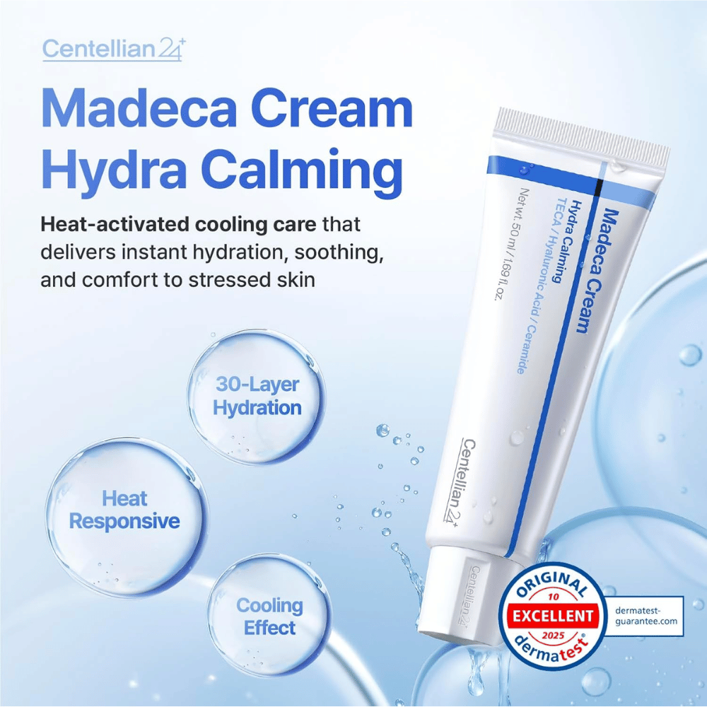 4. Centellian24 Madeca Cream Hydra Calming 50ml – kjølende ansiktskrem med hyaluronsyre og ceramider