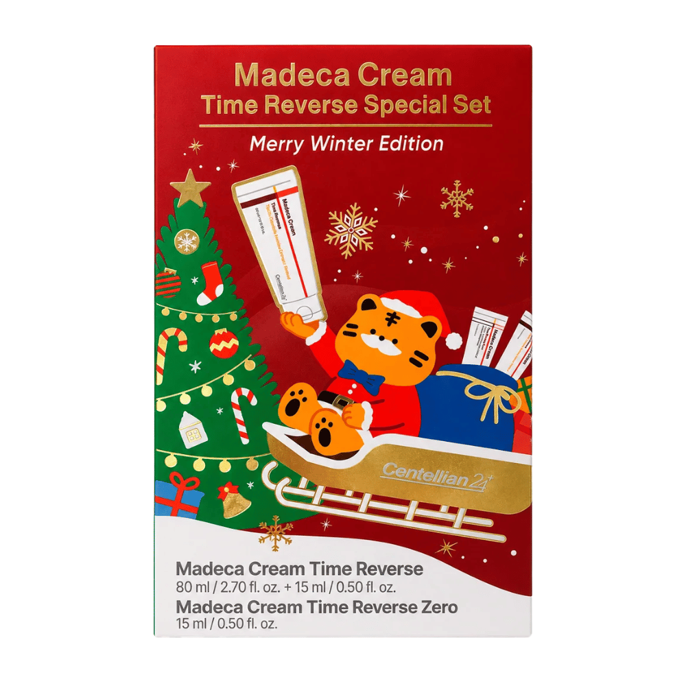 1. Centellian24 Madeca Cream Time Reverse Special Set Merry Winter Edition – julesett med hudpleie i rød gaveemballasje