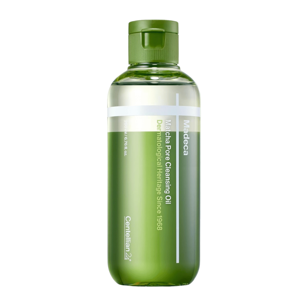 Centellian24 Madeca Matcha Pore Cleansing Oil 200 ml produktbilde mot hvit bakgrunn