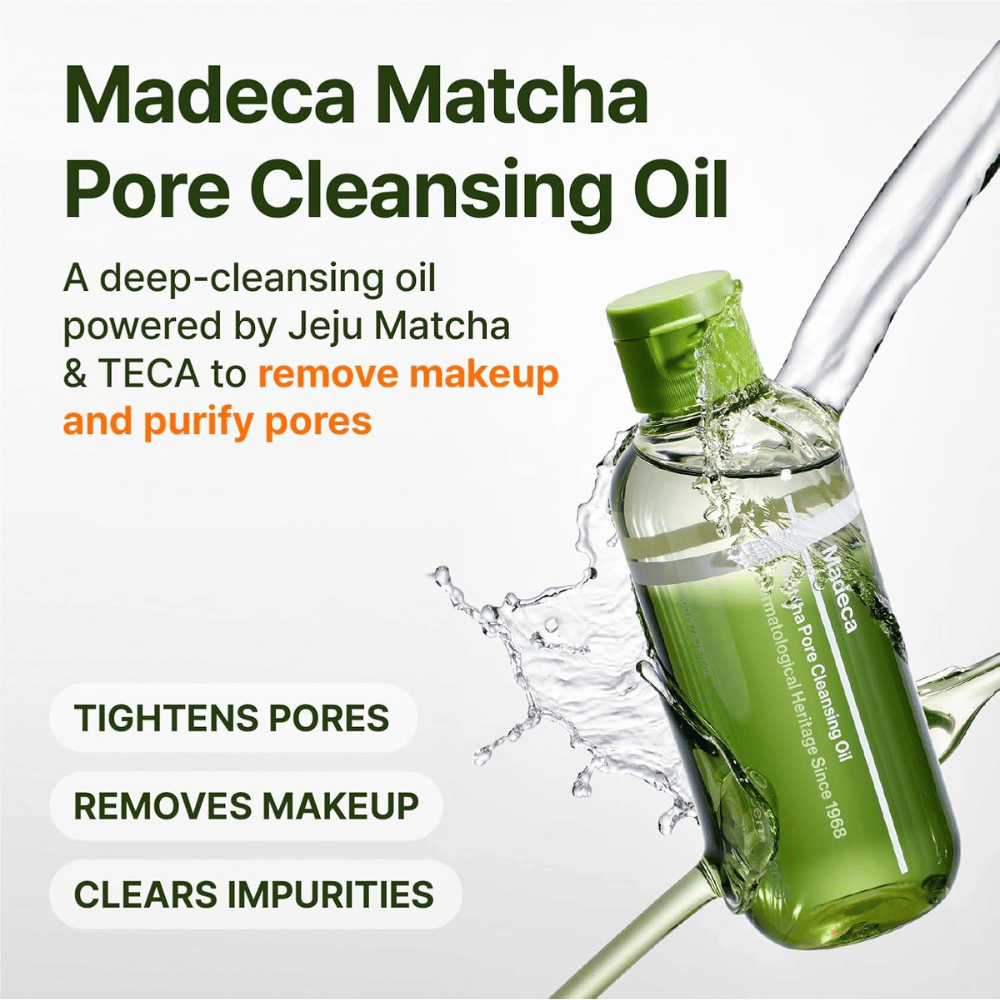 Centellian24 Madeca Matcha Pore Cleansing Oil med Jeju matcha for dyprensing av porer