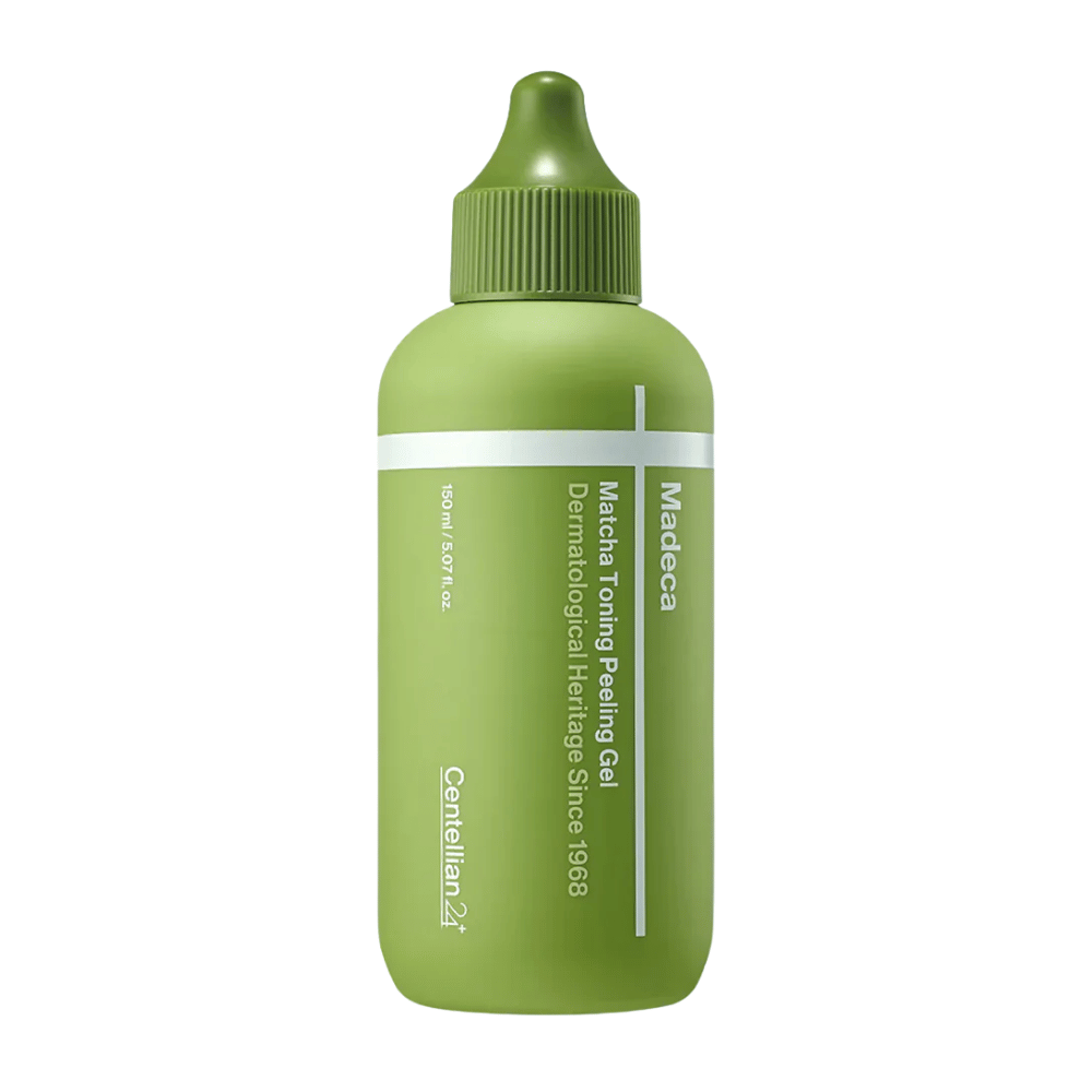 Centellian24 Madeca Matcha Toning Peeling Gel ansiktspeeling – koreansk peeling gel med matcha som eksfolierer huden skånsomt, renser porer og hjelper til med å forbedre hudens tekstur.