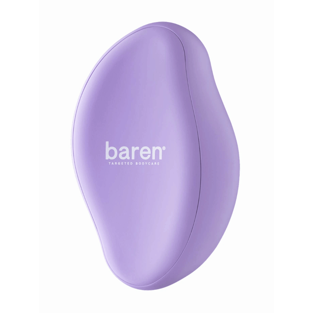 1. Baren Magic Glass Stone Foot File – lilla fotfil med ergonomisk design for å fjerne hard hud og tørr hud på føttene