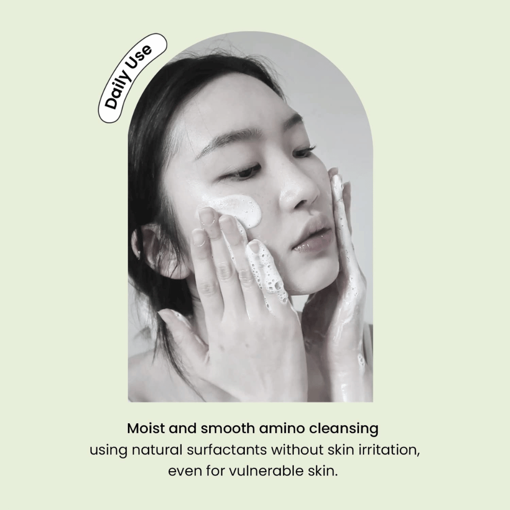 Heimish Matcha Biome Amino Acne Cleansing Foam – mild daglig ansiktsrens med aminosyrer og matcha for sensitiv og akneutsatt hud