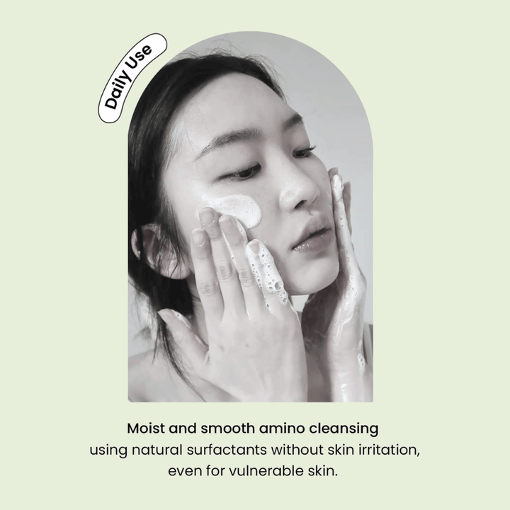 Heimish Matcha Biome Amino Acne Cleansing Foam – mild daglig ansiktsrens med aminosyrer og matcha for sensitiv og akneutsatt hud